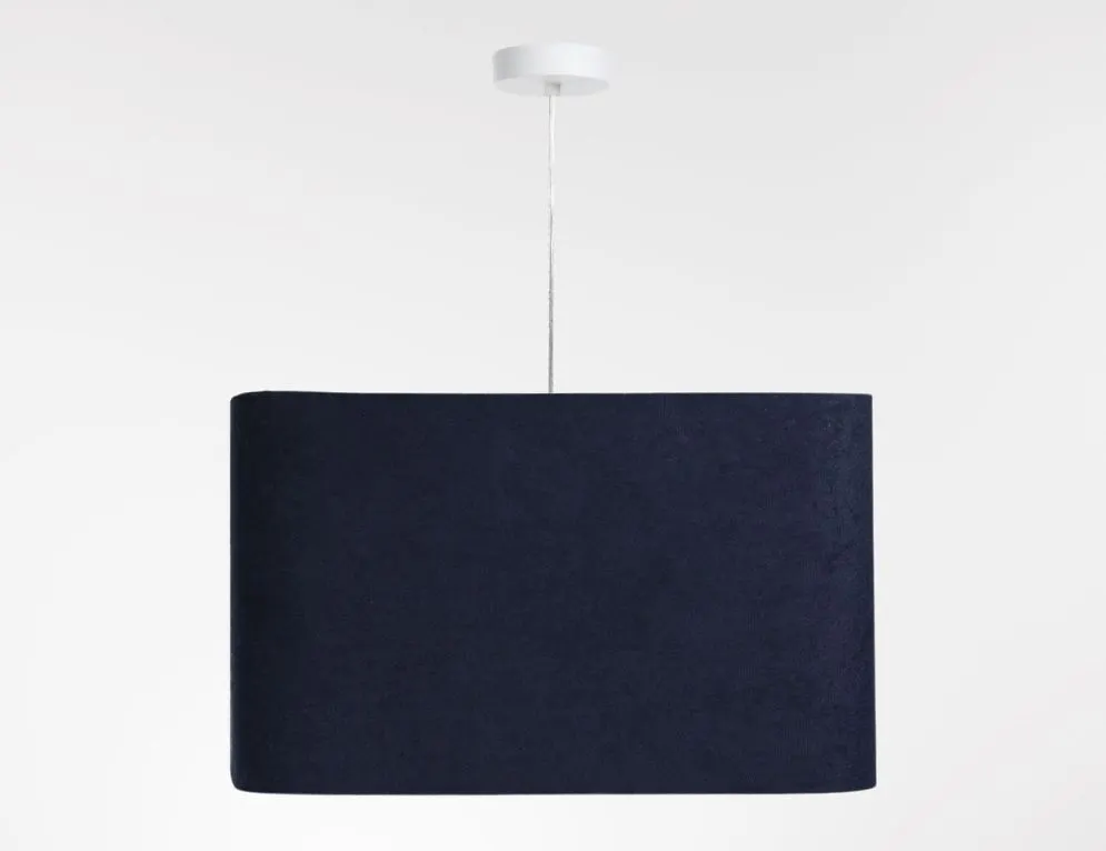 Lampa wisząca KWADRO SUE 40w25 granatowa/złota welurowa I sklep meblowy MIRAT. kolekcja KWADRO-BPS