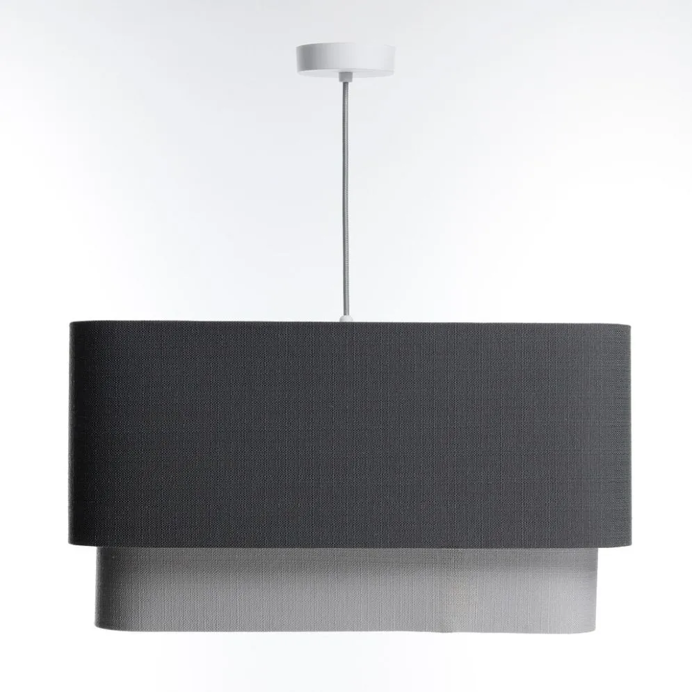 Lampa wisząca KWADRO DUO 007 51x47cm grafitowa/szara I sklep meblowy MIRAT.