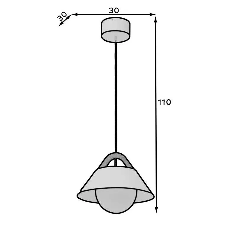 Lampa wisząca ALMITARA I biała w stylu skandynawskim I sklep meblowy MIRAT.