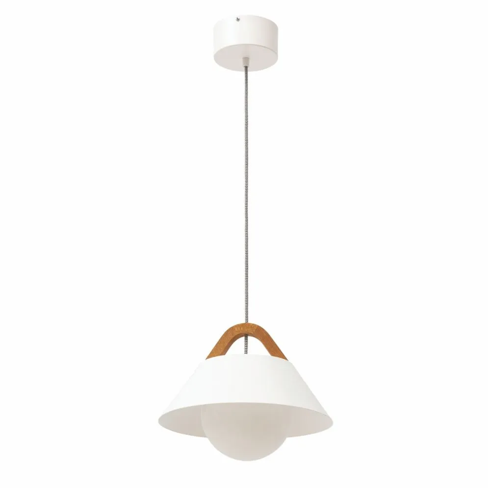 Lampa wisząca ALMITARA I biała w stylu skandynawskim I sklep meblowy MIRAT.