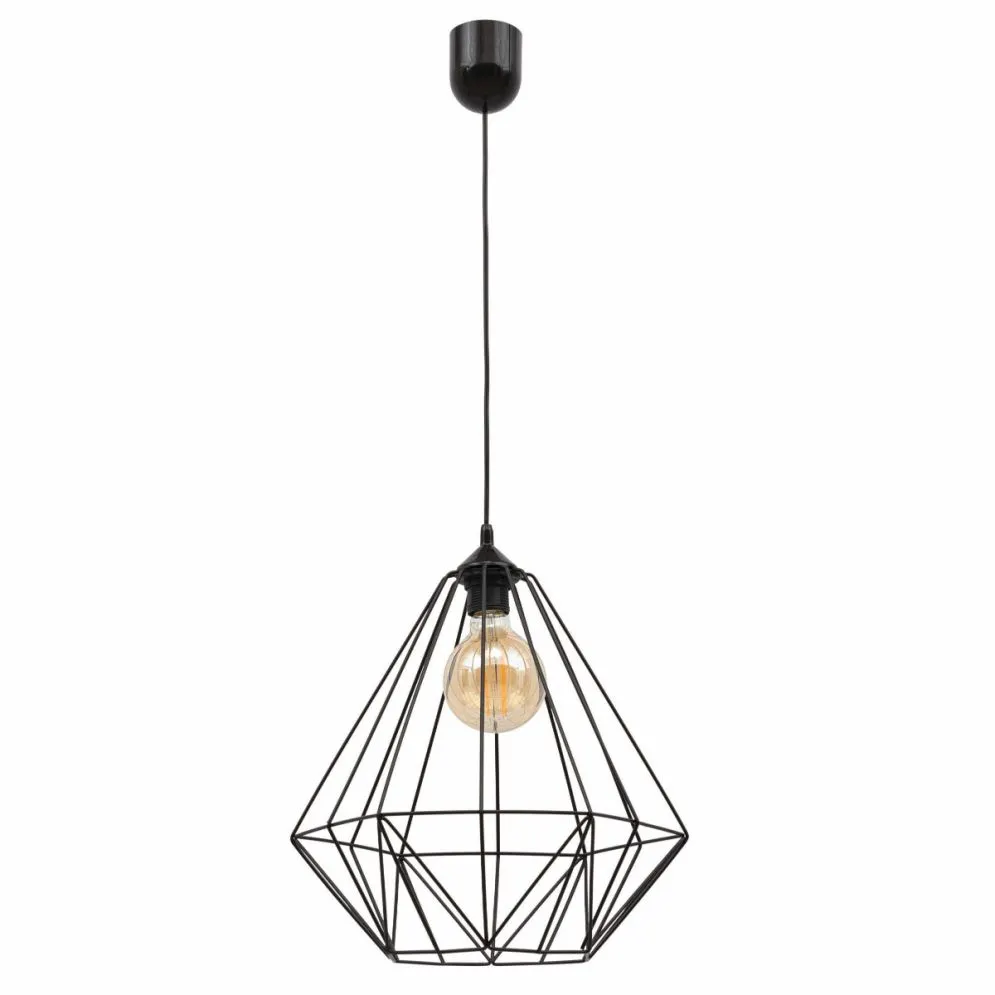 Lampa wisząca BENIGNE II czarna industrialna I sklep meblowy MIRAT.