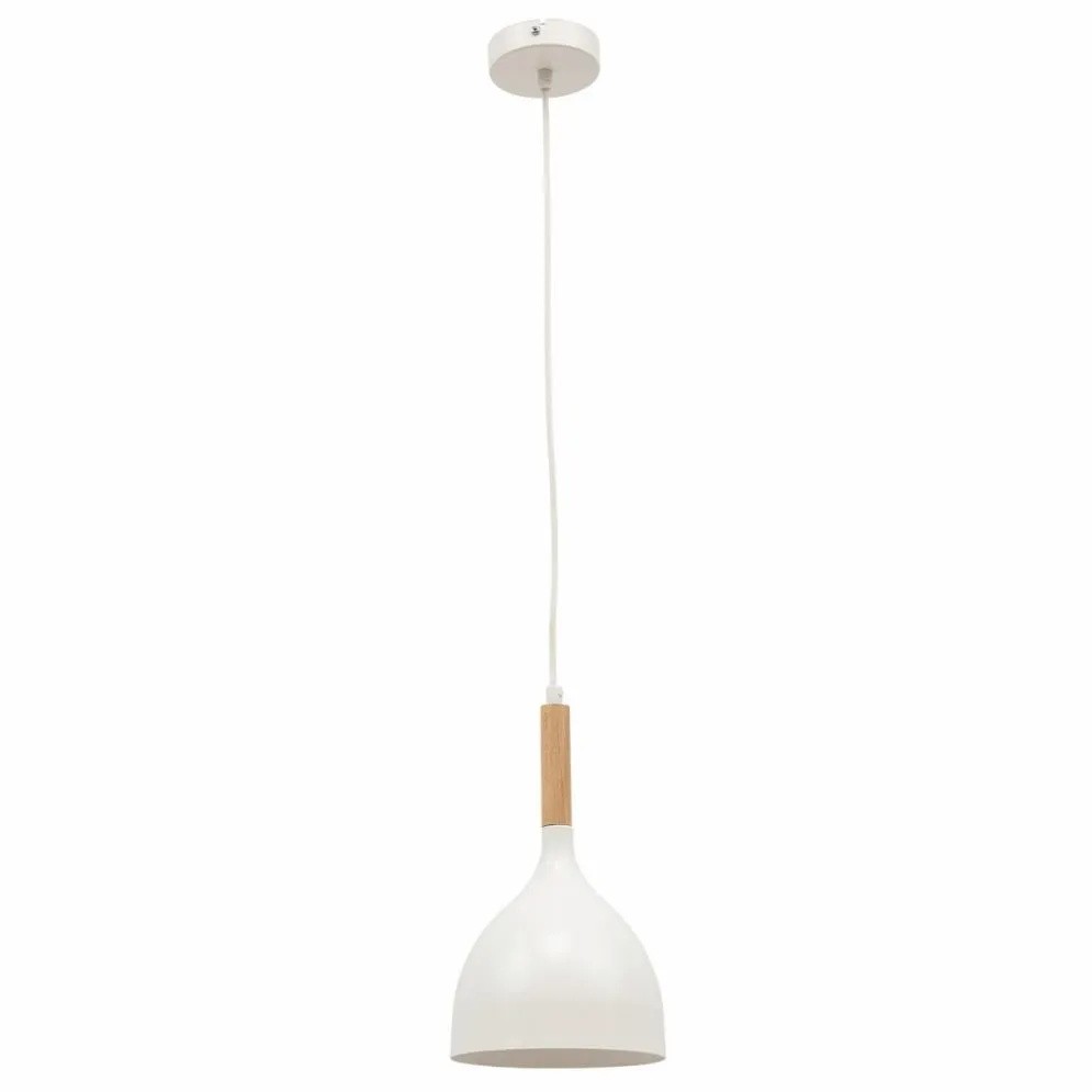 Lampa wisząca WOLDES I biała w stylu skandynawskim I sklep meblowy MIRAT.