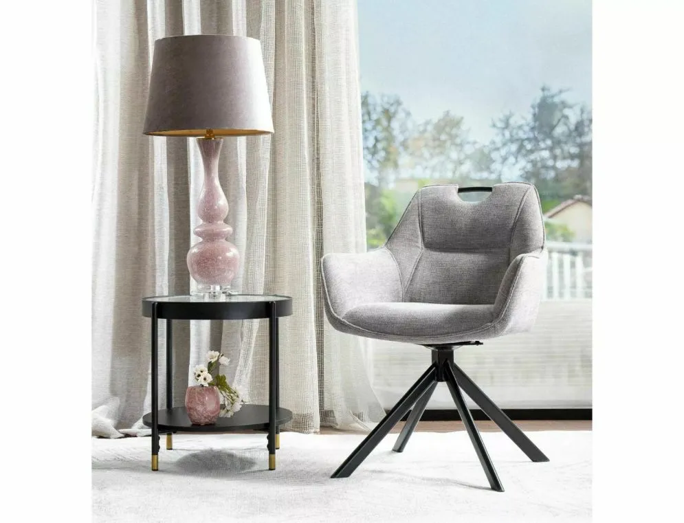 Ława LAGUNA A 45x45 transparentna/czarny mat szklana I sklep meblowy MIRAT. styl GLAMOUR, LOFT
