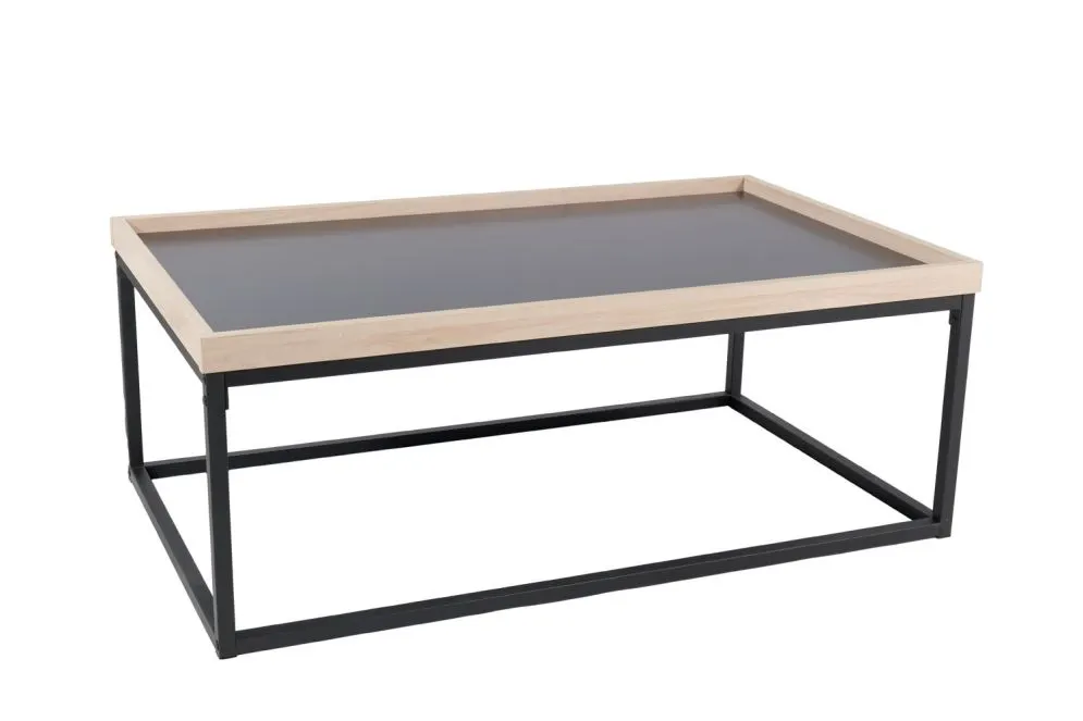 Ława LAGOS A 100x60 dąb/czarna w stylu loft I sklep meblowy MIRAT. styl LOFT