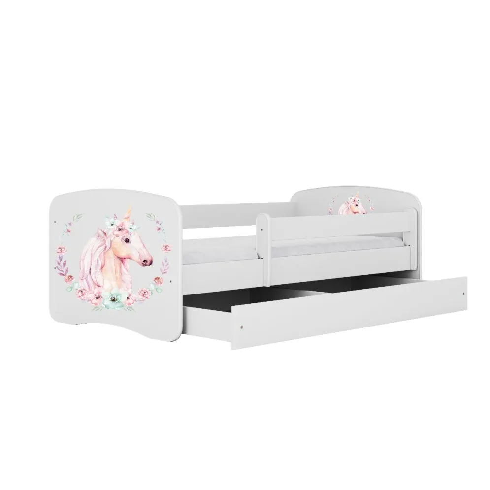 Łóżko dziecięce BABY DREAMS konik 160 ze stelażem | MIRAT. kolekcja BABY DREAMS