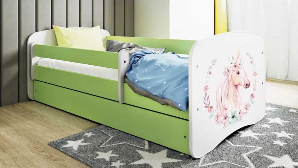 Łóżko dziecięce BABY DREAMS konik 160 ze stelażem | MIRAT. kolekcja BABY DREAMS