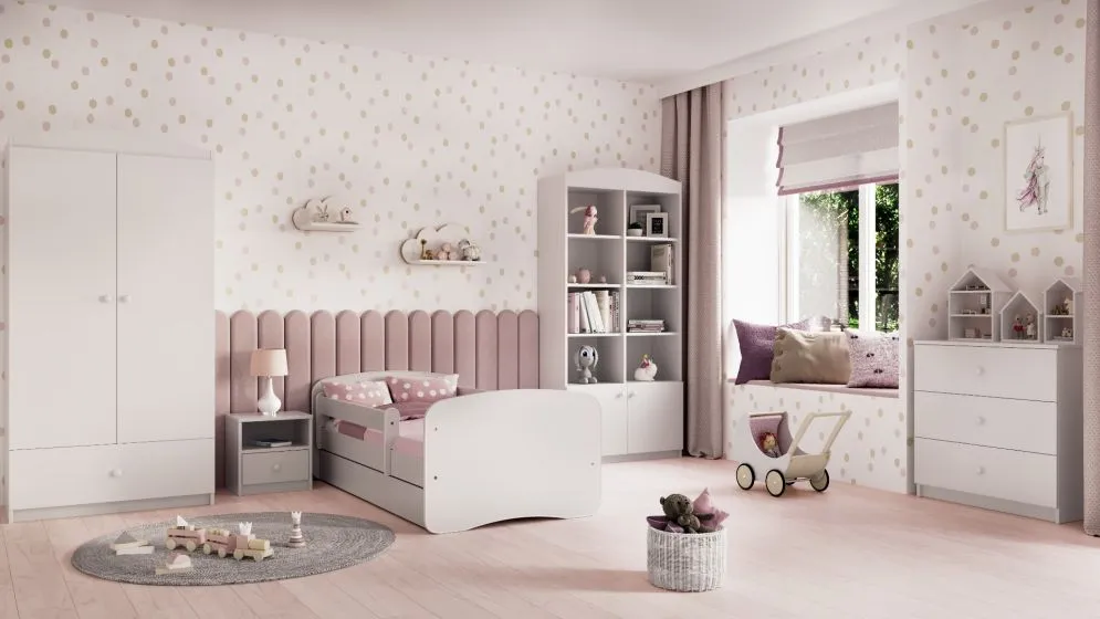Łóżko dziecięce BABY DREAMS 180 z szufladą i materacem | MIRAT. kolekcja BABY DREAMS