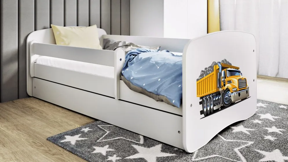 Łóżko dziecięce BABY DREAMS ciężarówka dla chłopca z szufladą | MIRAT. kolekcja BABY DREAMS