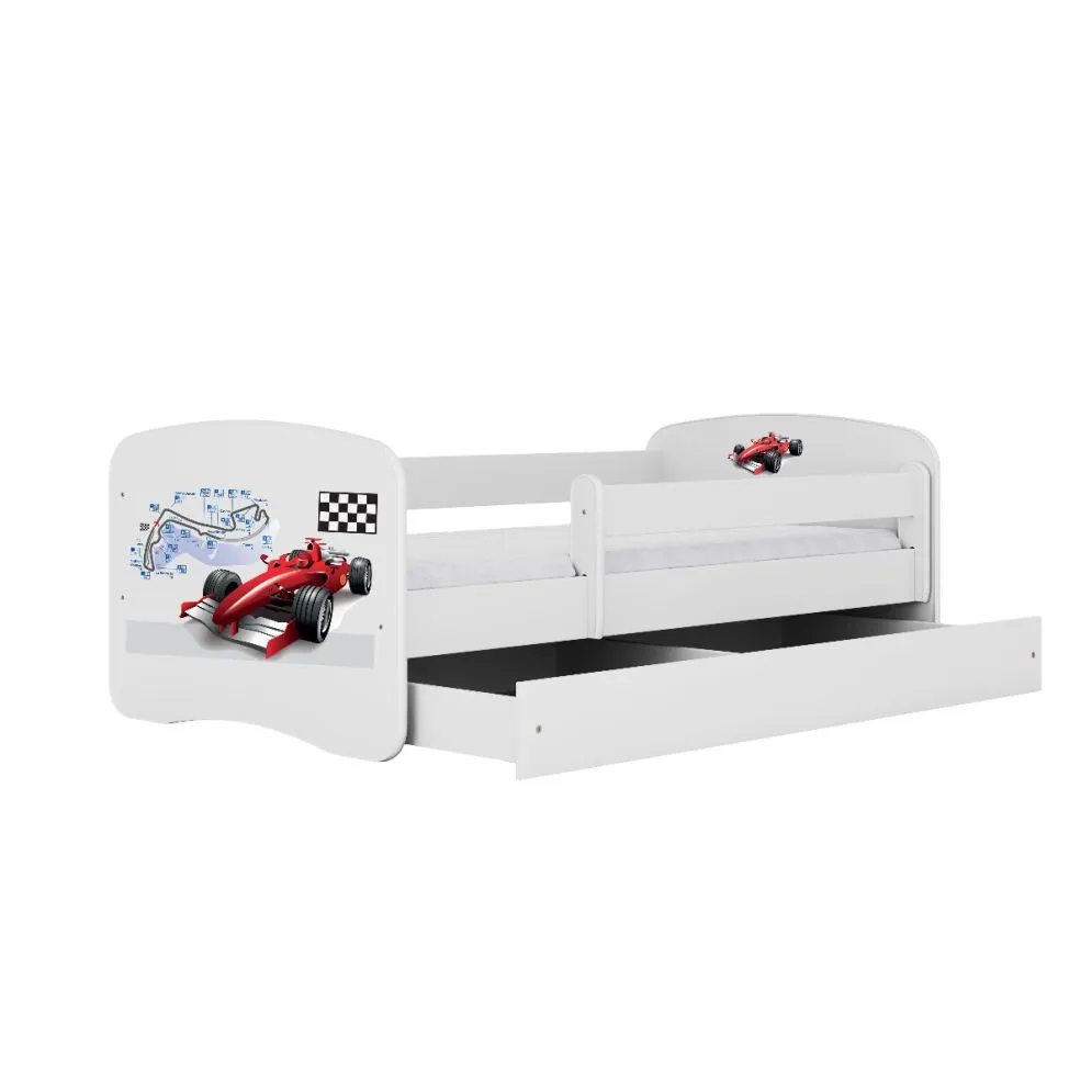 Łóżko dziecięce BABY DREAMS formula 1 180 ze stelażem | MIRAT.  kolekcja BABY DREAMS