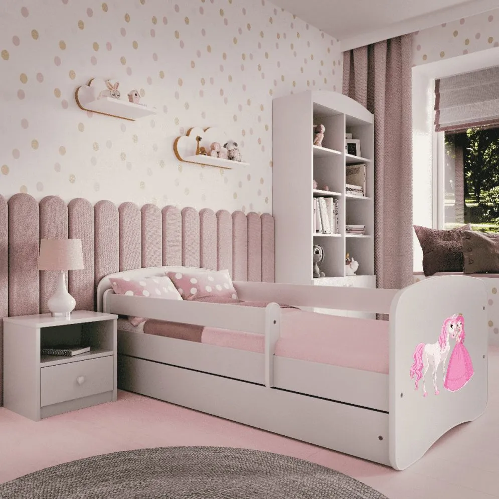 Łóżko dziecięce BABY DREAMS księżniczka i konik pojedyncze | MIRAT. kolekcja BABY DREAMS