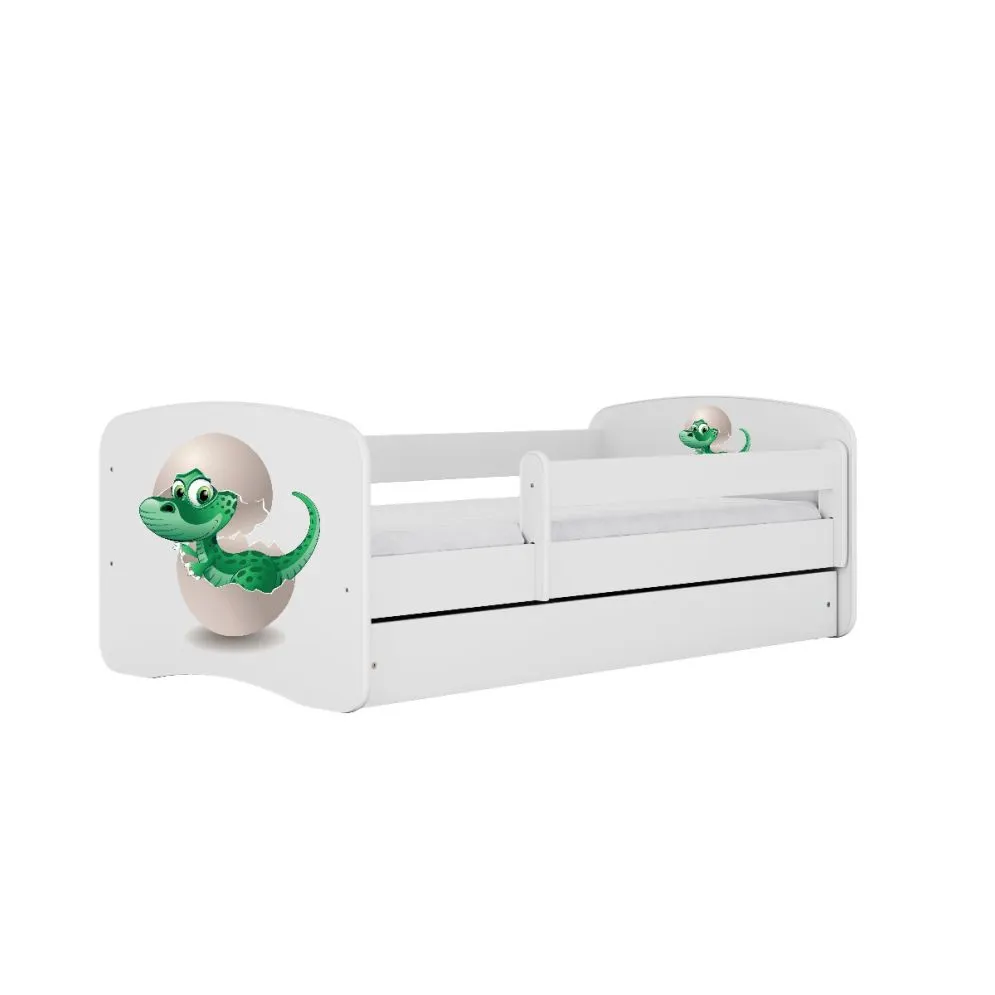 Łóżko dziecięce BABY DREAMS 180x80 mały dino z szufladą | MIRAT. w stylu kolekcja BABY DREAMS