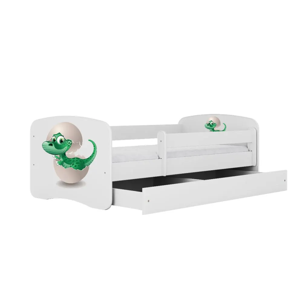 Łóżko dziecięce BABY DREAMS 180x80 mały dino z szufladą | MIRAT. w stylu kolekcja BABY DREAMS