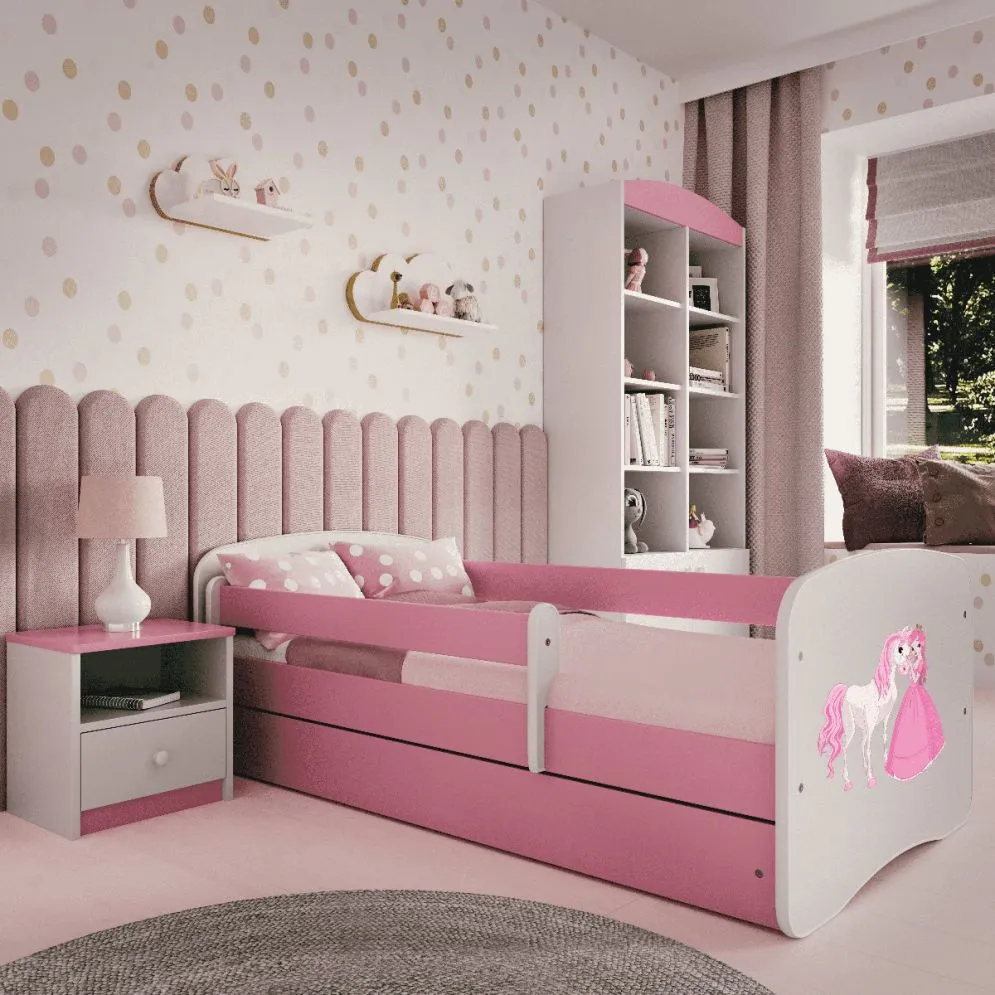 Łóżko dziecięce BABY DREAMS księżniczka i konik pojedyncze | MIRAT. kolekcja BABY DREAMS