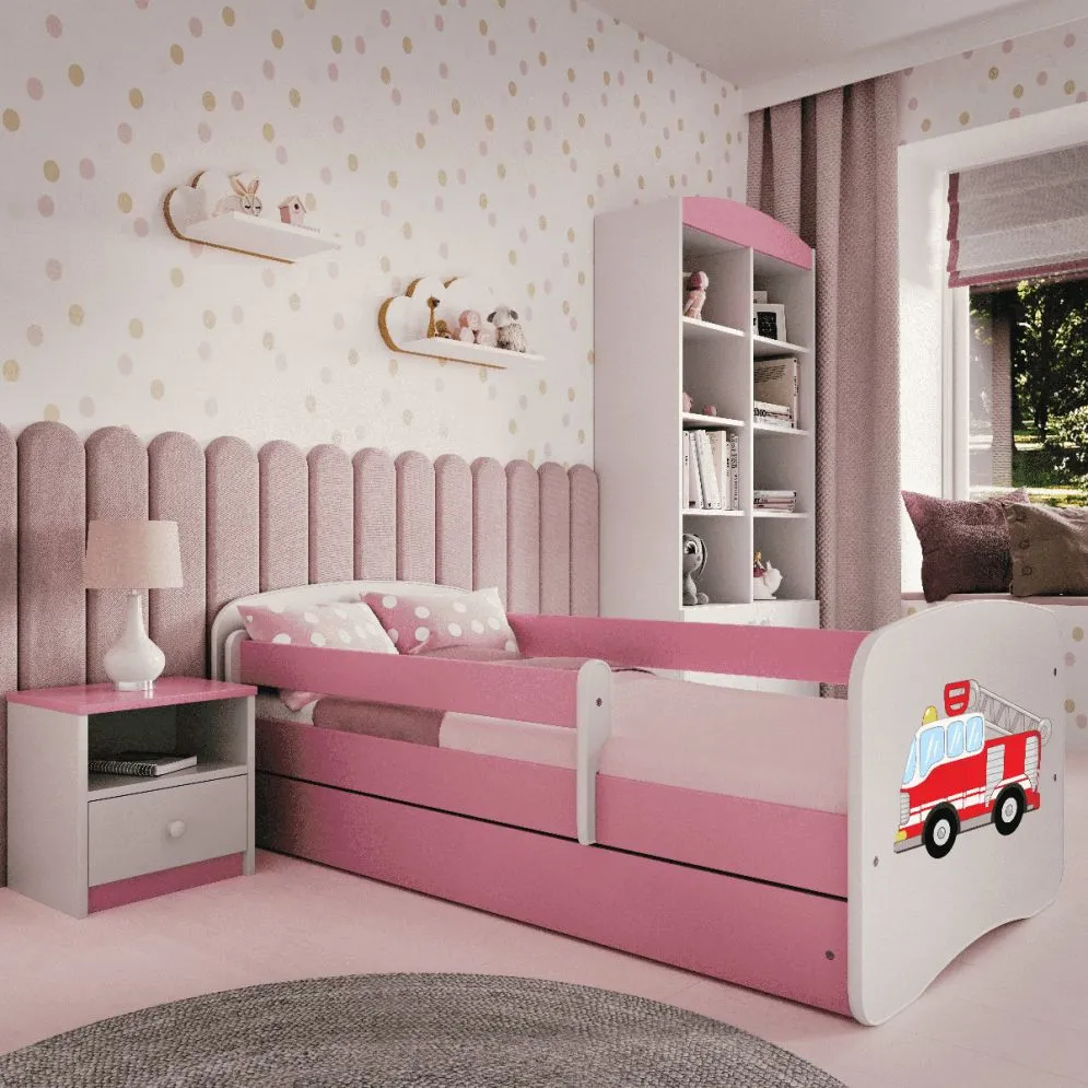 Łóżko dziecięce BABY DREAMS 180x80 straż pożarna pojedyncze | MIRAT. w stylu kolekcja BABY DREAMS