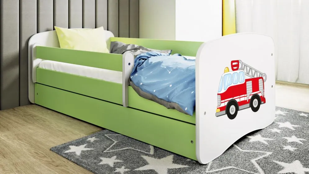 Łóżko dziecięce BABY DREAMS 180x80 straż pożarna pojedyncze | MIRAT. w stylu kolekcja BABY DREAMS