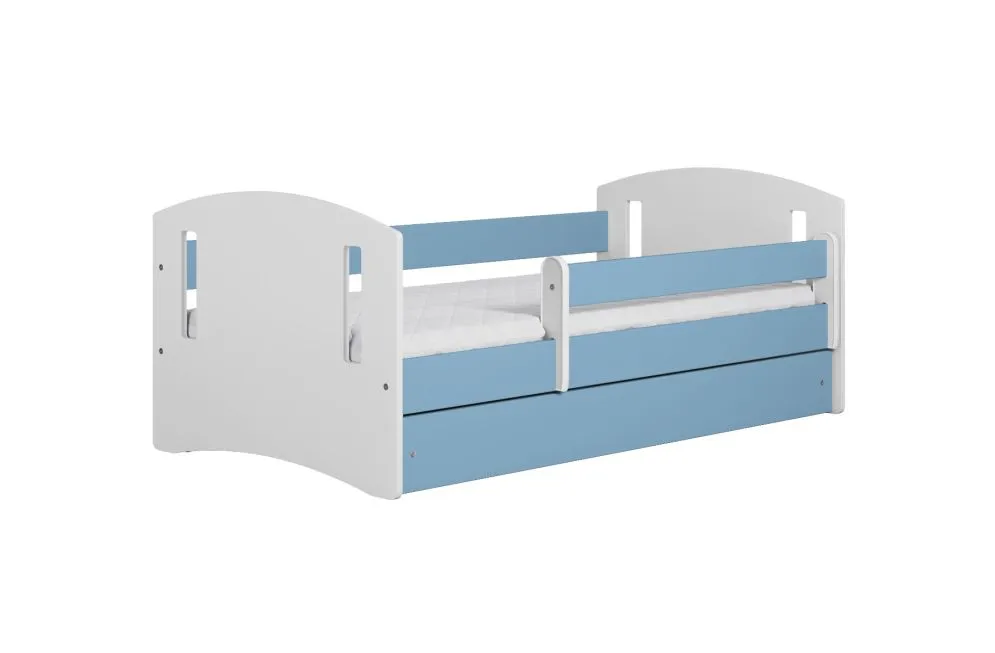 Łóżko dziecięce CLASSIC 2 160x80 niebieskie polskiej produkcji | MIRAT. kolekcja CLASSIC