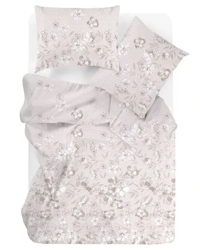 Wysokiej jakości pościel Bawełniana Greno Premium Linen 140x200 Beżowa MIRAT.
