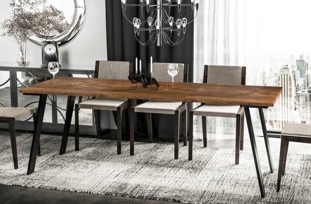 Stół rozkładany LIWIA 130(210)x80 dąb stirling 8-osobowy I sklep meblowy MIRAT. styl LOFT