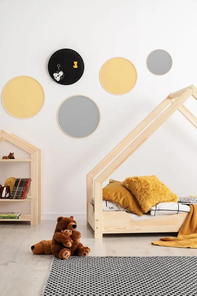Łóżko dziecięce LOCA A 80x140 sosna domek | MIRAT. kolekcja LOCA