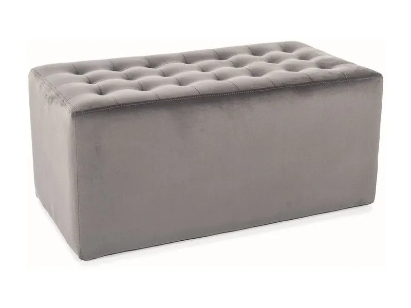 Pufa LORI 2 VELVET szara nowoczesna I sklep meblowy MIRAT. styl GLAMOUR