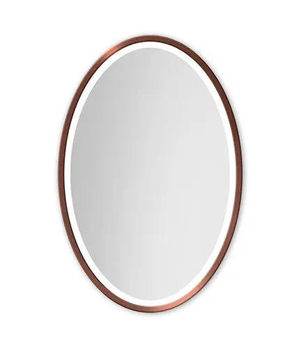 Lustro łazienkowe OVAL 70x110 wiszące dekoracyjne | MIRAT.