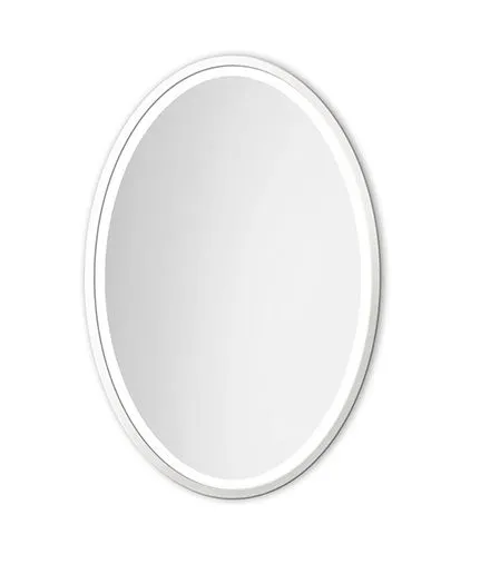 Lustro łazienkowe OVAL 65x100 wiszące dekoracyjne | MIRAT.