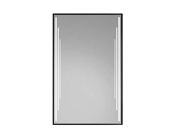 Łazienkowe lustro wiszące SELENA 80x60 z oświetleniem LED | MIRAT.