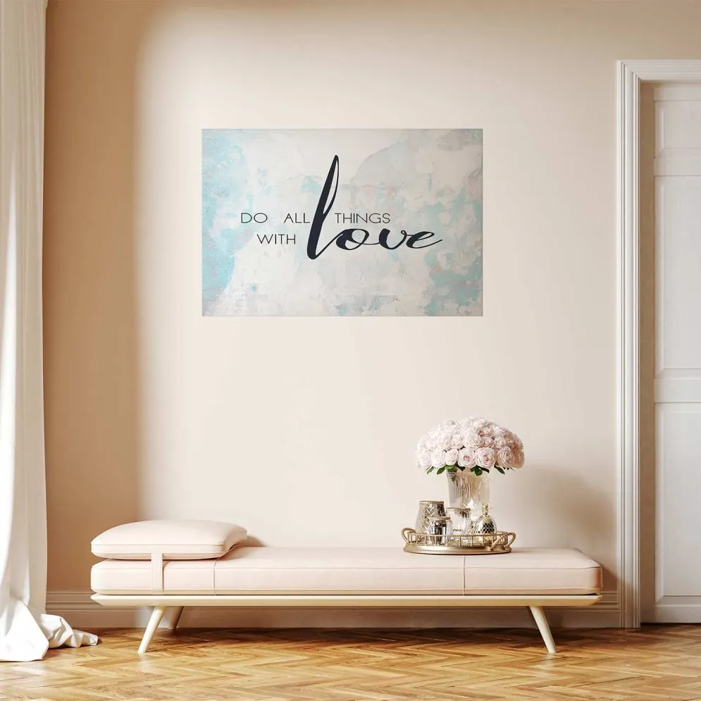 Plakat With love 90x60 cm bez ramy bez marginesu | MIRAT.