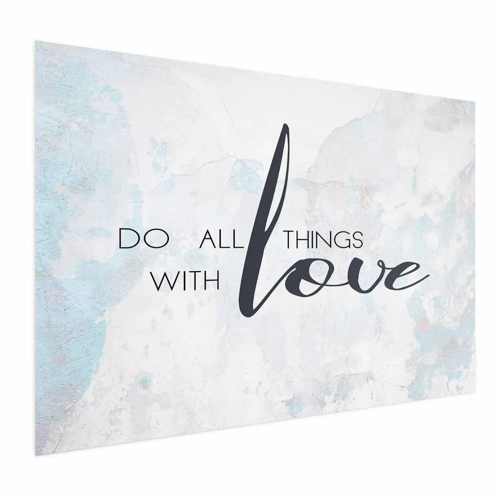 Plakat With love 90x60 cm bez ramy bez marginesu | MIRAT.