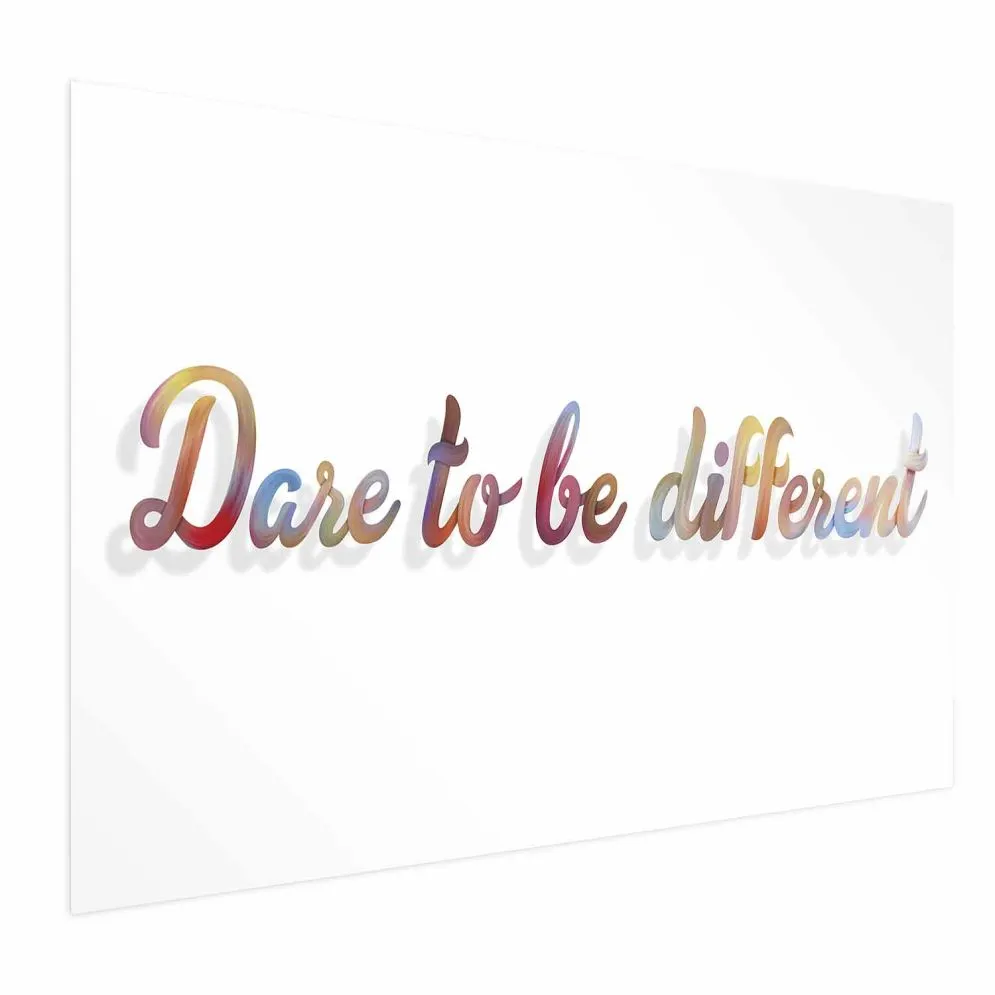Plakat Be different 42x29,7 cm bez ramy bez marginesu | MIRAT.