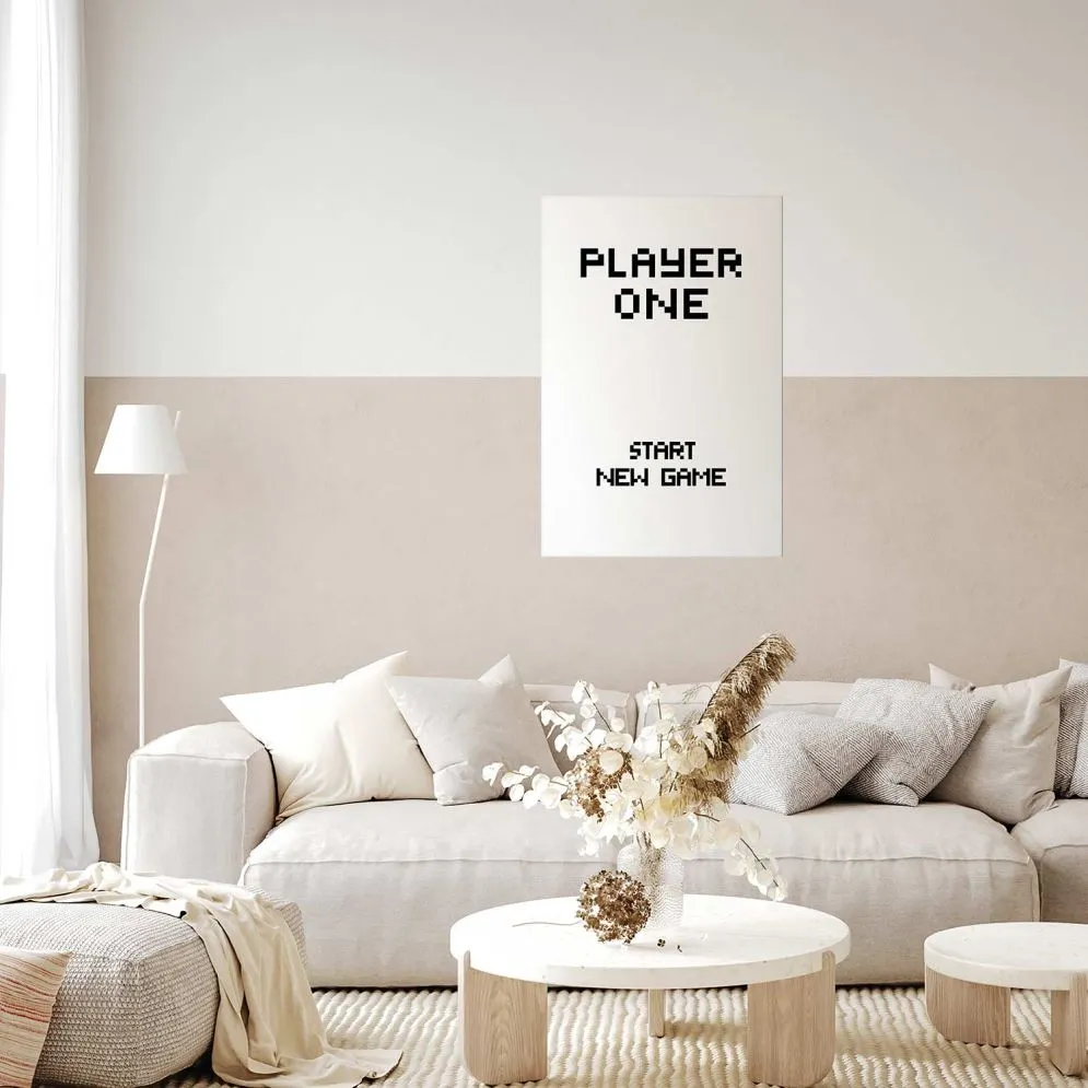 Plakat New game 21x30 cm bez ramy z marginesem | MIRAT.