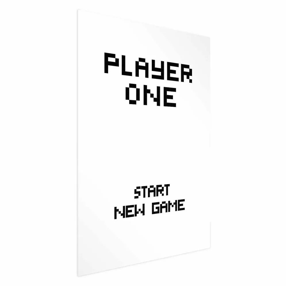 Plakat New game 21x30 cm bez ramy z marginesem | MIRAT.