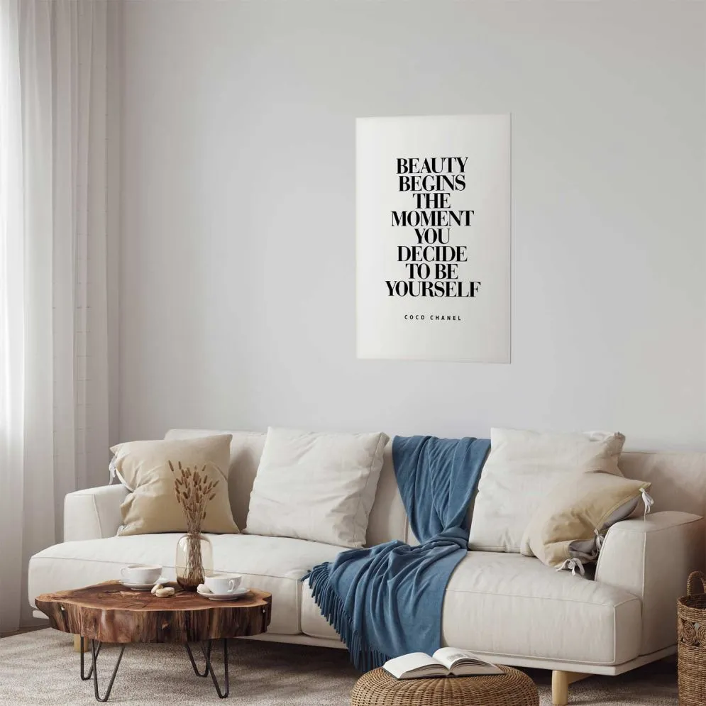 Plakat Coco Chanel 60x90 cm bez ramy z marginesem | MIRAT.