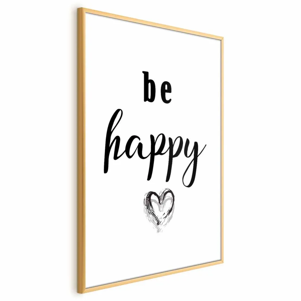 Plakat bez przyszłości 60x40 cm z ramą czarną z marginesem | MIRAT.
