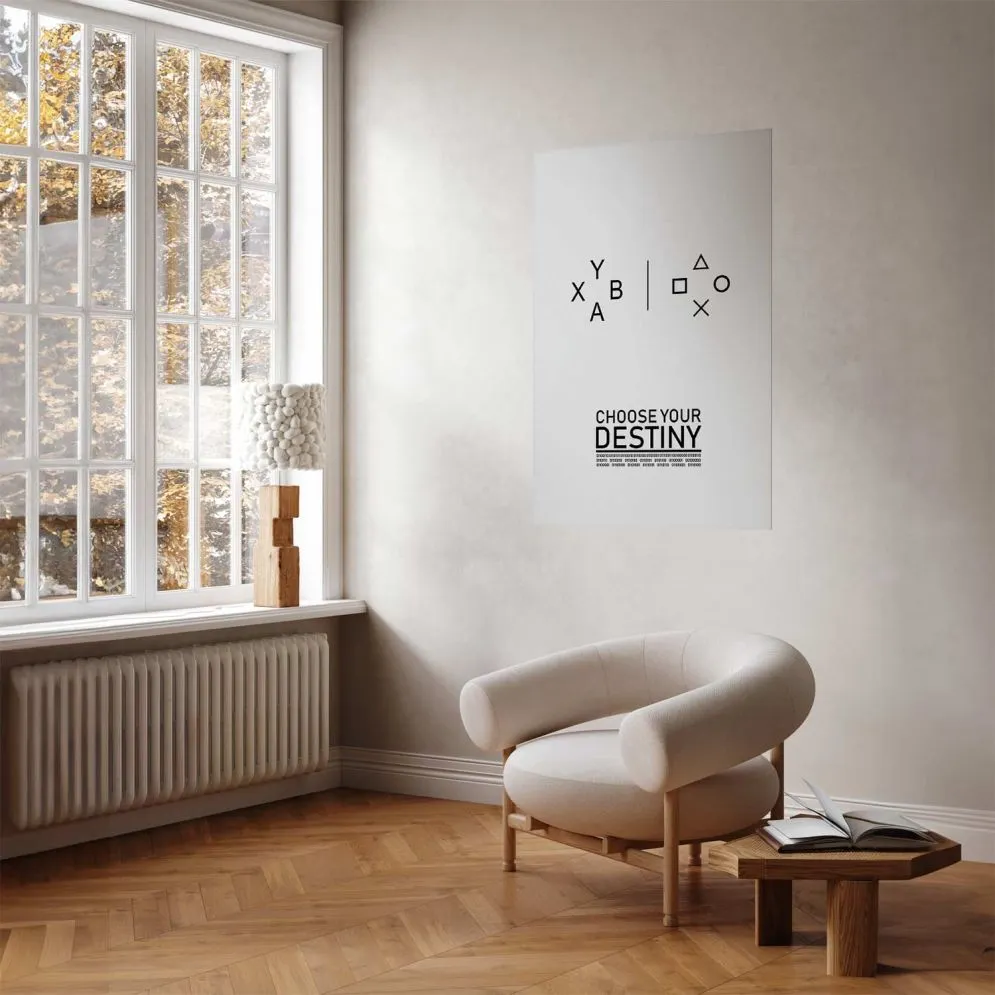 Plakat Choose your destiny 21x30 cm bez ramy z marginesem | MIRAT.