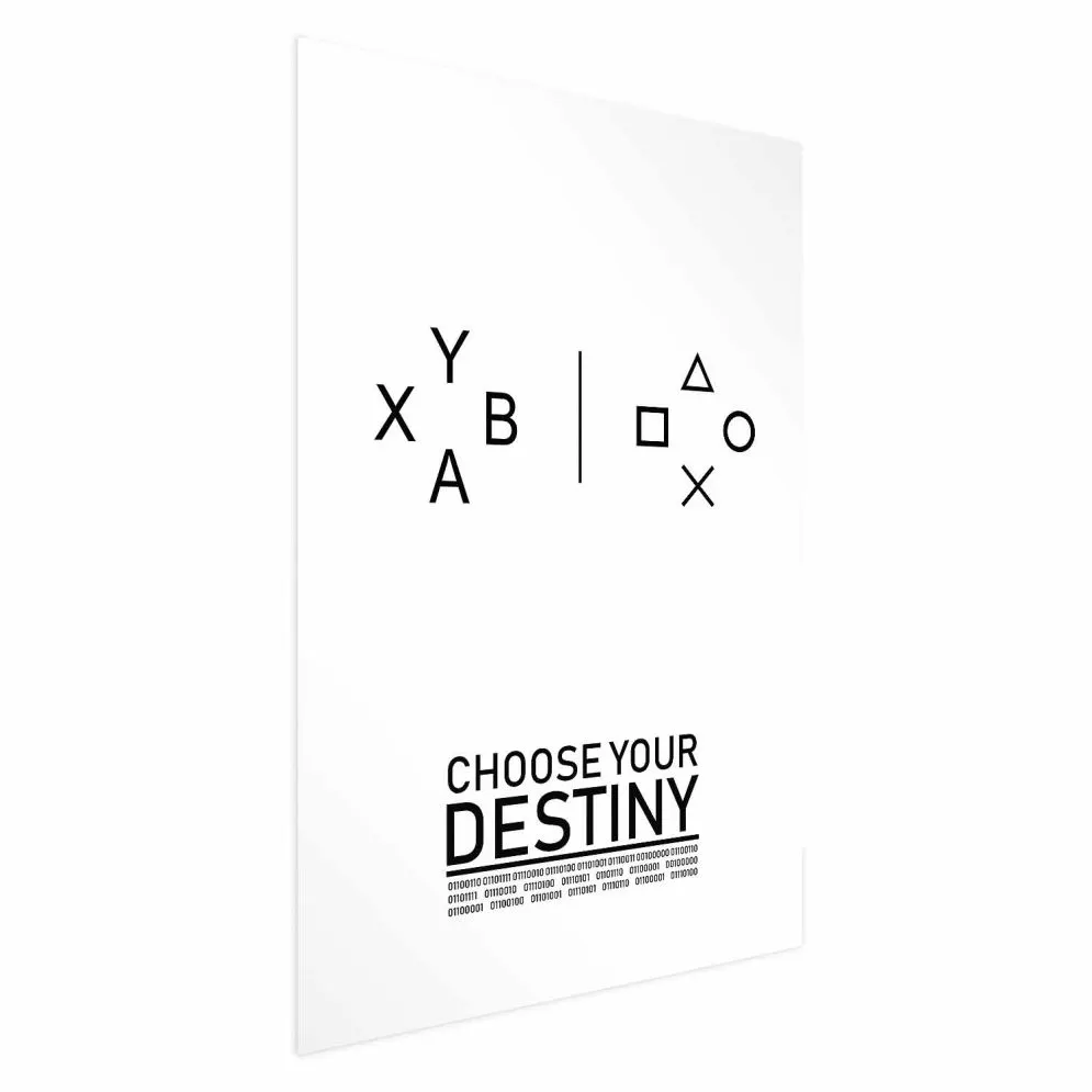 Plakat Choose your destiny 21x30 cm bez ramy bez marginesu | MIRAT.