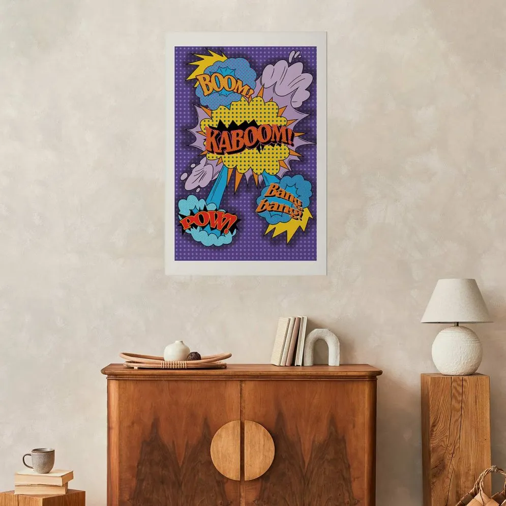 Plakat Kaboom 60x90 cm bez ramy z marginesem | MIRAT.