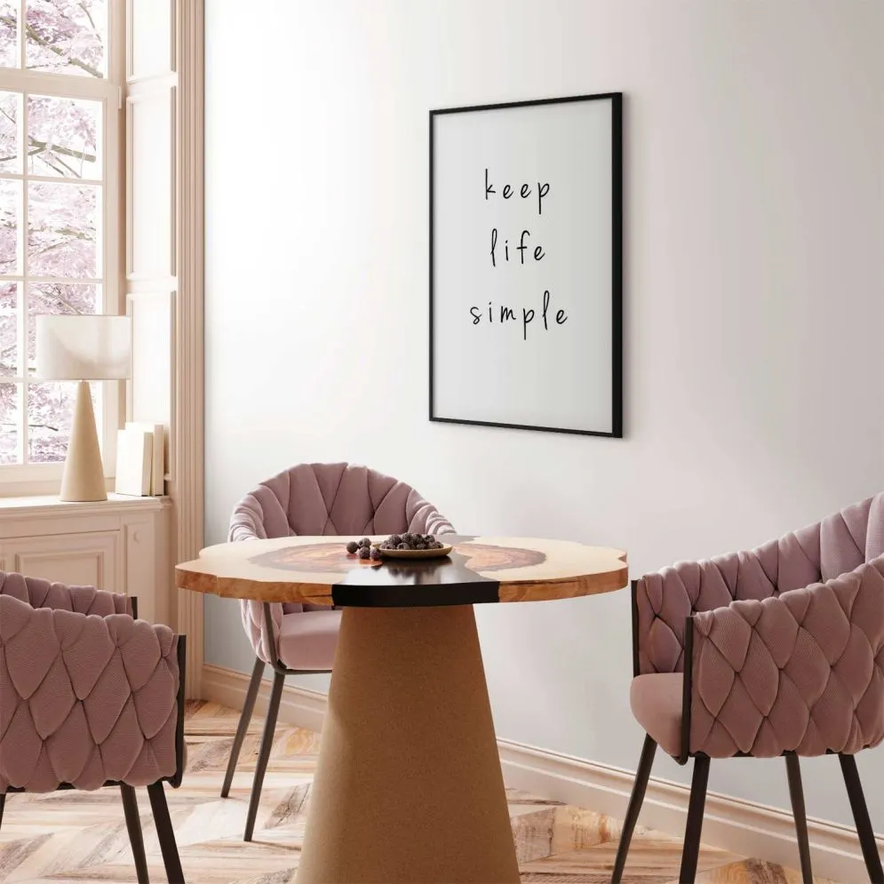 Plakat Simple 60x90 cm z ramą czarną bez marginesu | MIRAT.