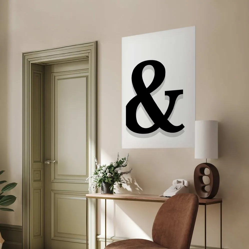 Plakat Ozdobna litera 40x60 cm bez ramy z marginesem | MIRAT.