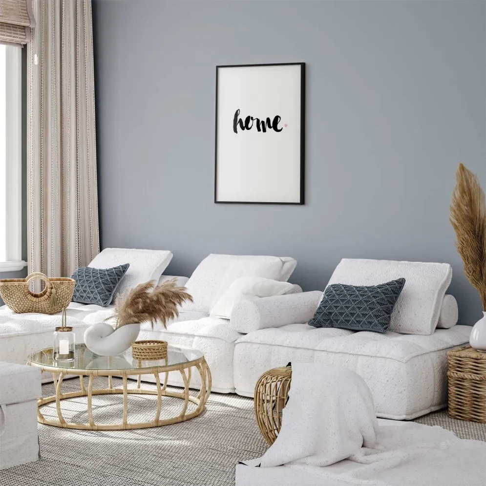 Plakat Dom i kropka 60x90 cm z ramą czarną bez marginesu | MIRAT.