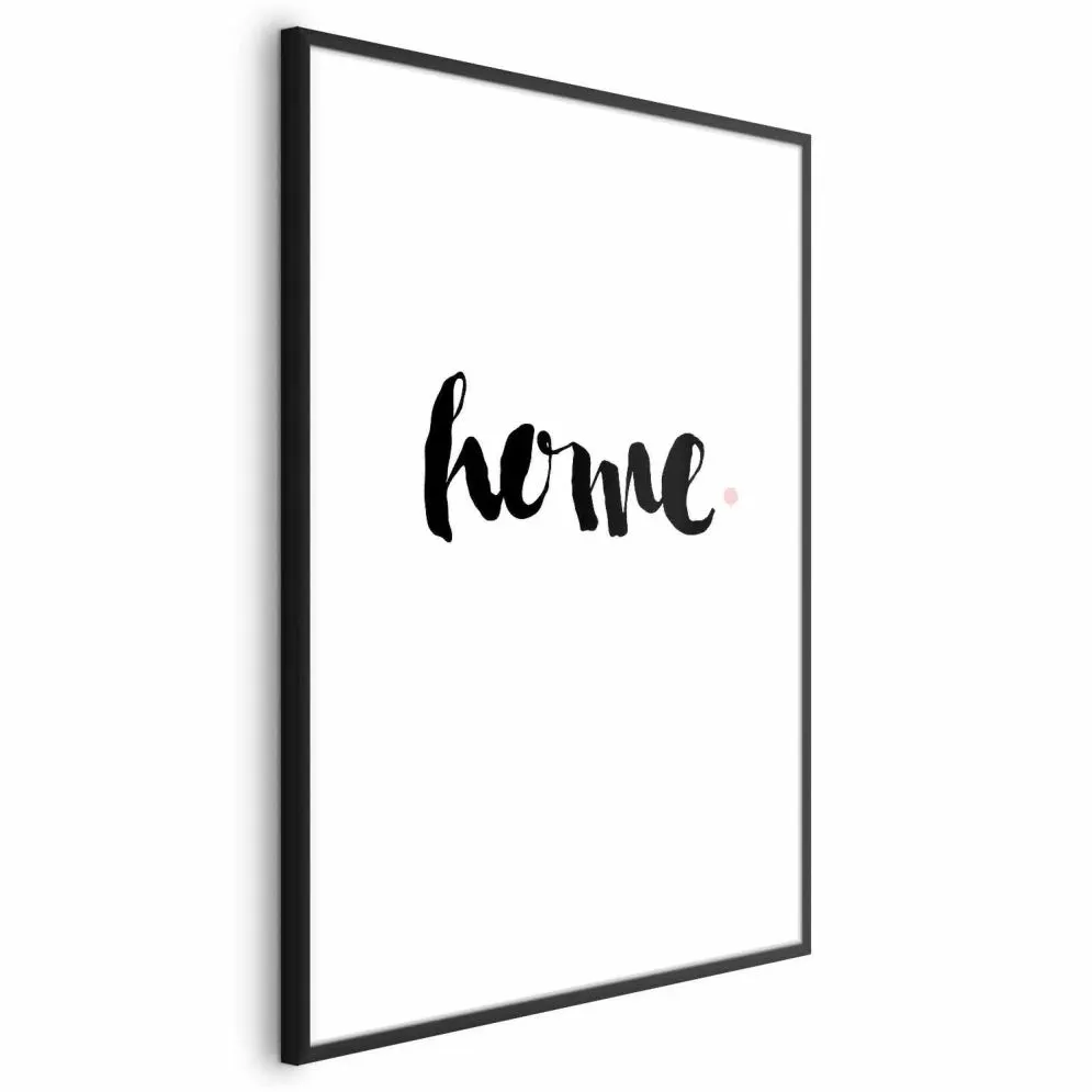 Plakat Dom i kropka 60x90 cm z ramą czarną bez marginesu | MIRAT.