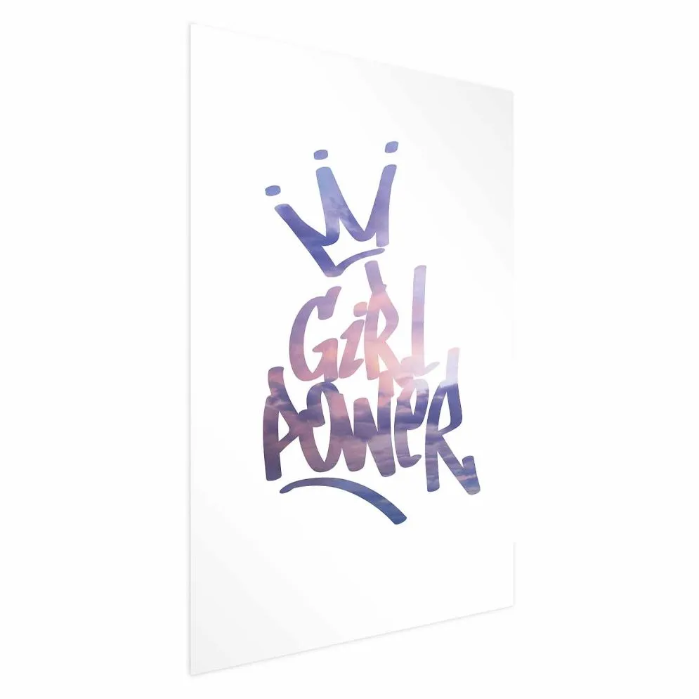 Plakat Girl Power 21x30 cm bez ramy bez marginesu