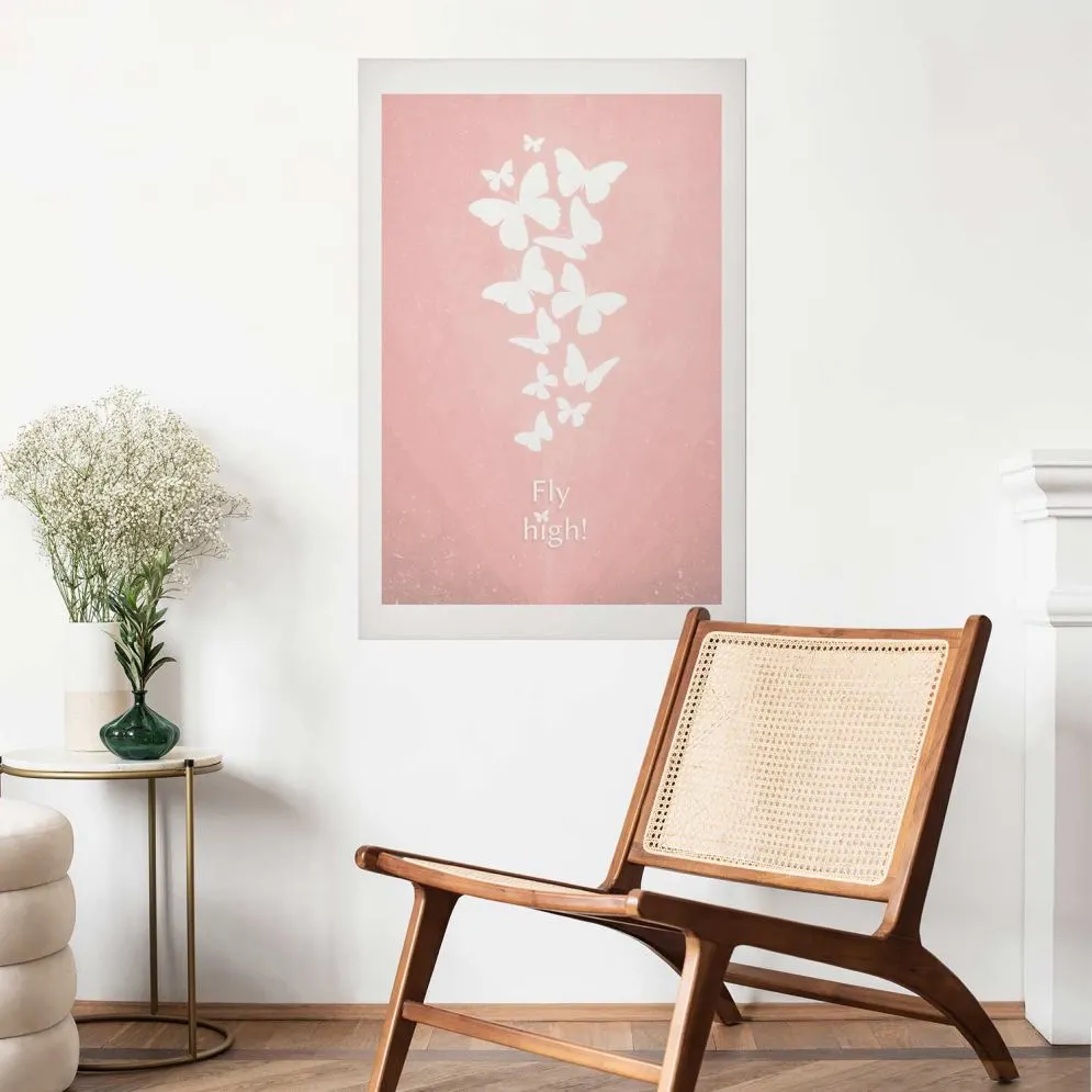 Plakat Fly High 40x60 cm bez ramy z marginesem | MIRAT.