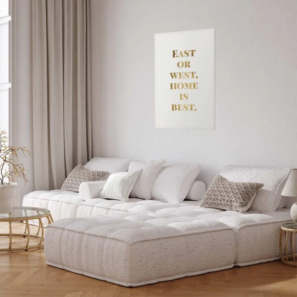 Plakat Gold Home 21x30 cm bez ramy z marginesem | MIRAT.