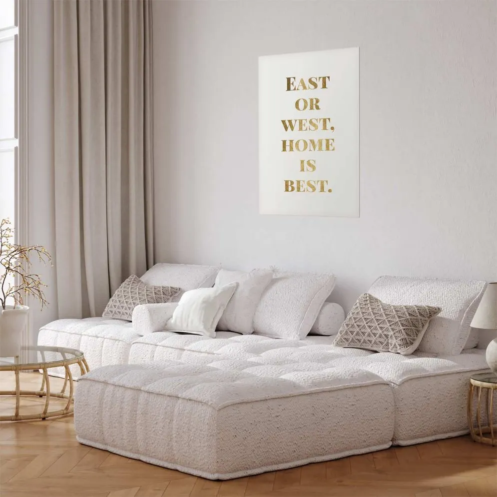 Plakat Gold Home 29,7x42 cm bez ramy bez marginesu | MIRAT.
