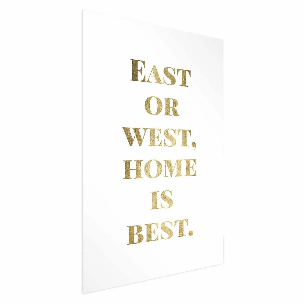 Plakat Gold Home 29,7x42 cm bez ramy bez marginesu | MIRAT.