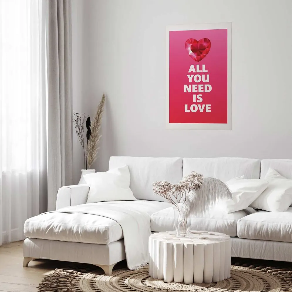 Plakat Zjawiskowe serce 21x30 cm bez ramy z marginesem | MIRAT.