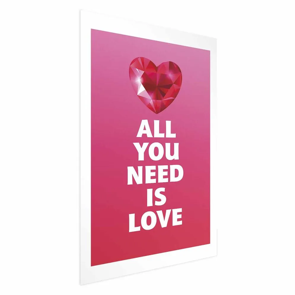 Plakat Zjawiskowe serce 21x30 cm bez ramy z marginesem | MIRAT.