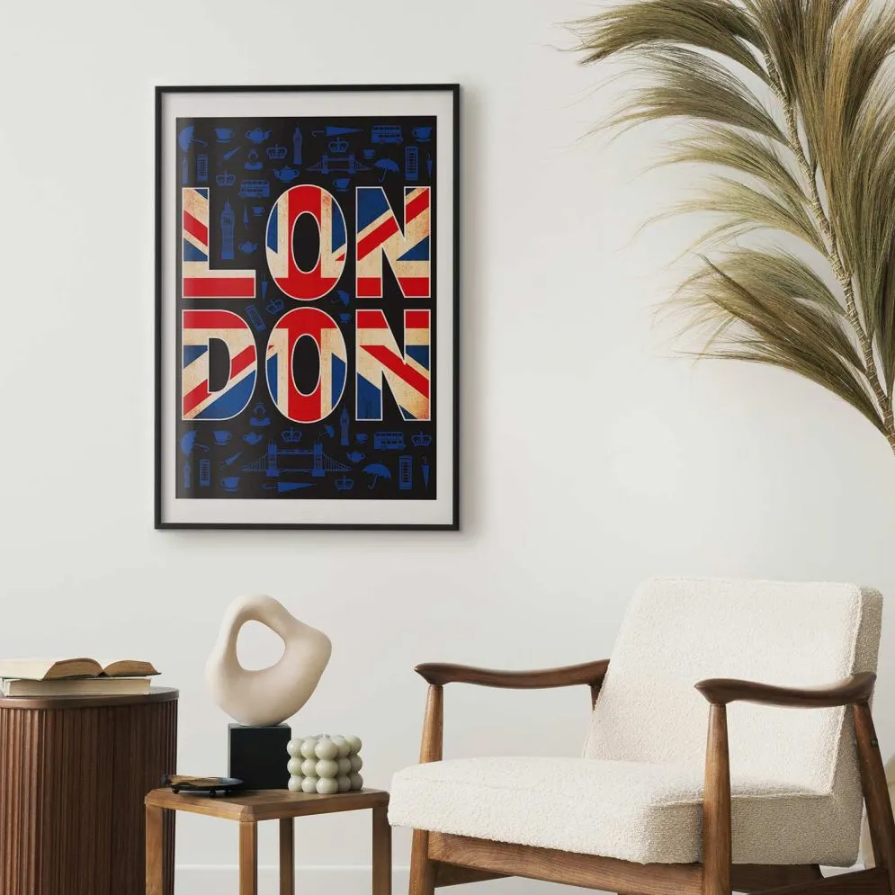 Plakat Miasto kultury 40x60 cm z ramą czarną z marginesem | MIRAT.