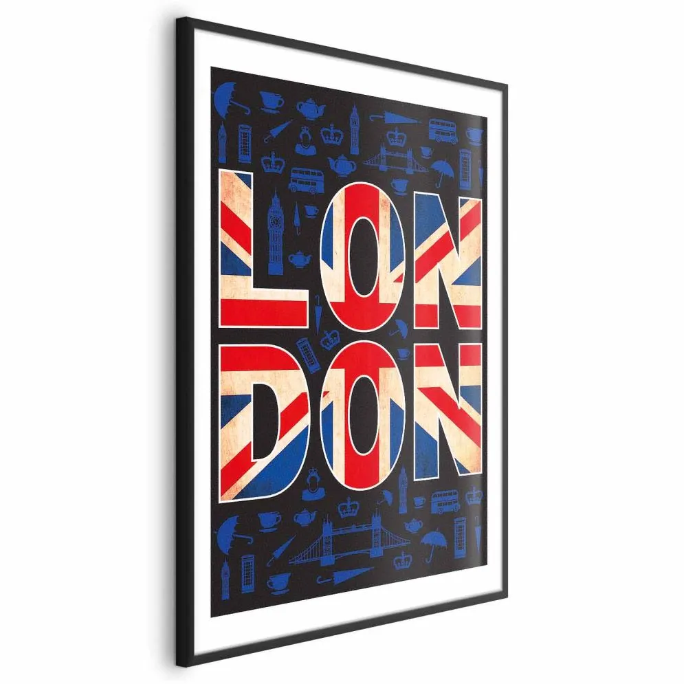 Plakat Miasto kultury 40x60 cm z ramą czarną z marginesem | MIRAT.